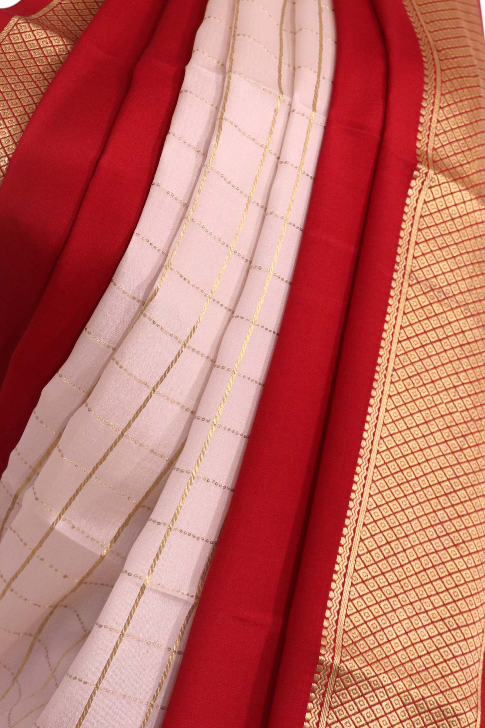 Pure Mysore Crepe Silk Saree AL212199